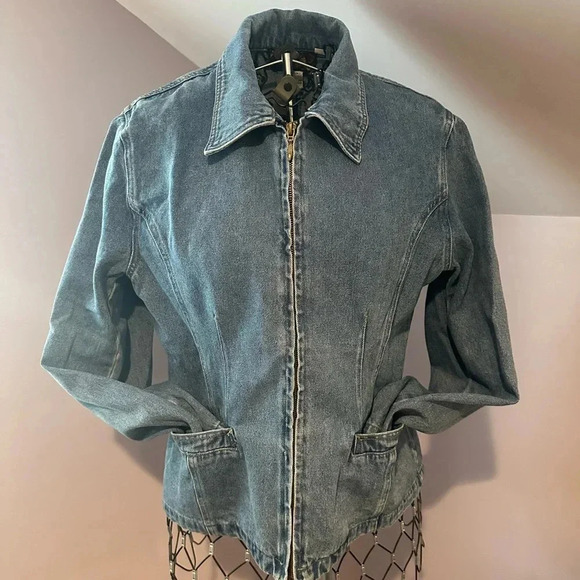 Vintage Baccini Denim Jacket, Size Medium. - Picture 1 of 8